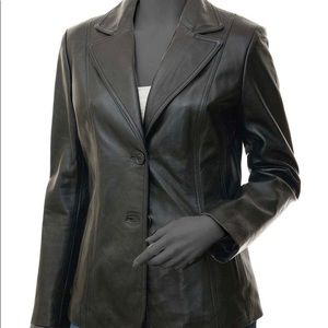 Womens genuine leather jacket
